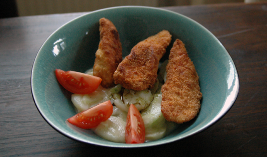 Kartoffelsalat mit Gurke