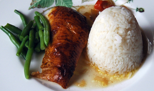 Huhn mit Zitrone und Reis Huhn mit Zitrone und Reis