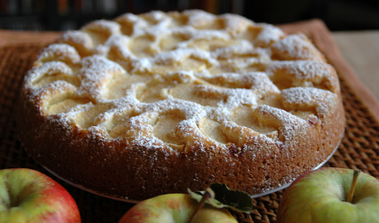 Versunkener Apfelkuchen