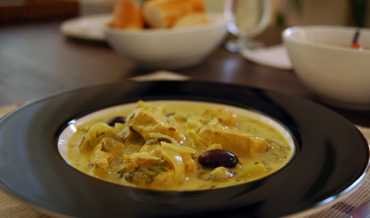 Hühnchen in Estragon-Senfsauce