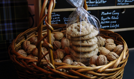 Glutenfreie Schoko-Walnuss Cookies