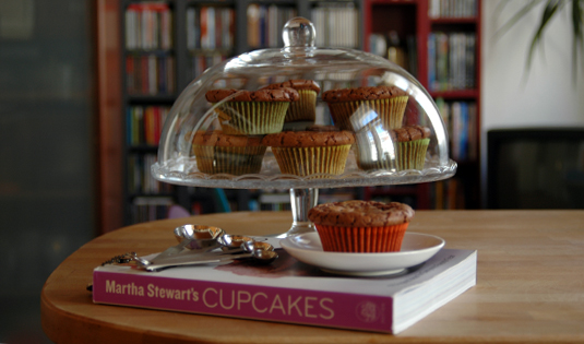 Schoko-Muffins mit Erdnussbutterfüllung