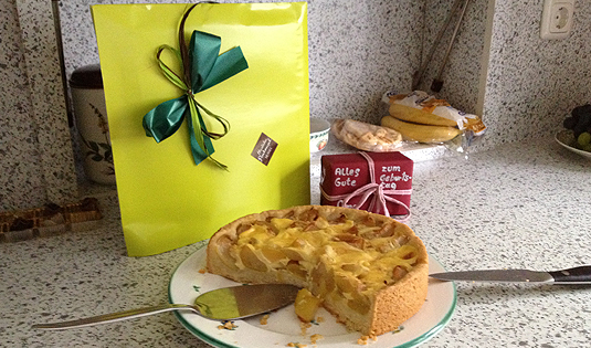 Zwetschkenkuchen mit Vanillepudding