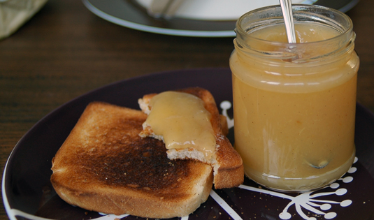 Weingartenpfirsich Marmelade