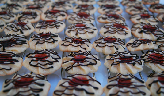 Gefülltes Spritzgebäck