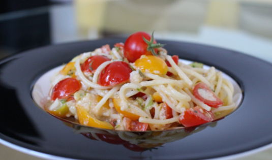 Spaghetti mit Cocktailtomaten