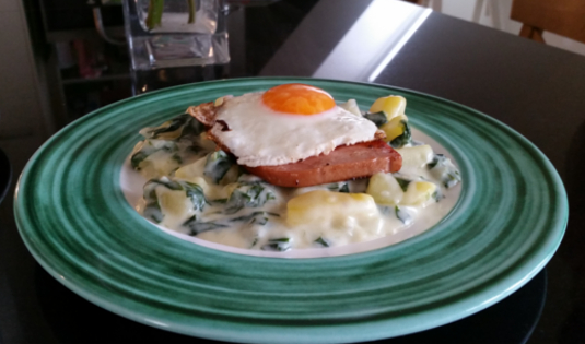 Béchamelkartoffeln mit Bärlauch