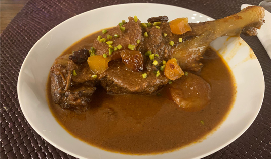 Ente in Walnuss-Sauce